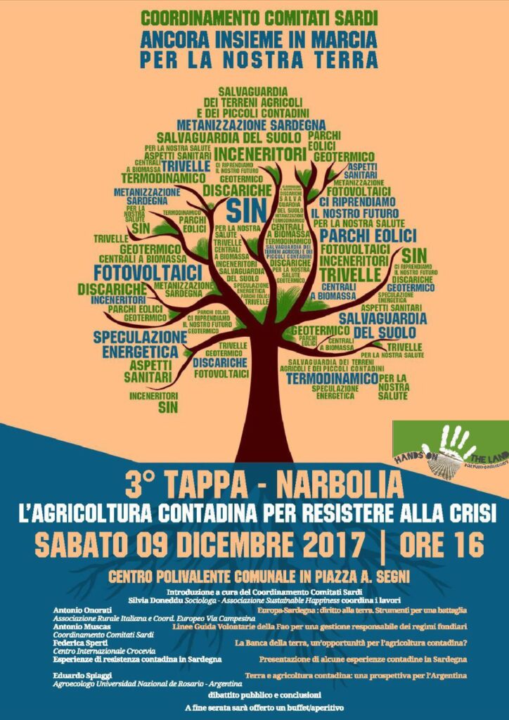 3° Evento della Marcia per la Terra - Narbolia, 9 dicembre 2017